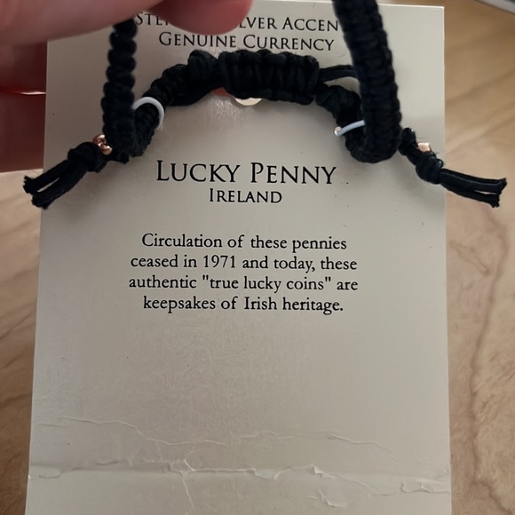 From Ireland The Irish Lucky Penny Adjustable Cord Bracelet - Picture 5 of 5
